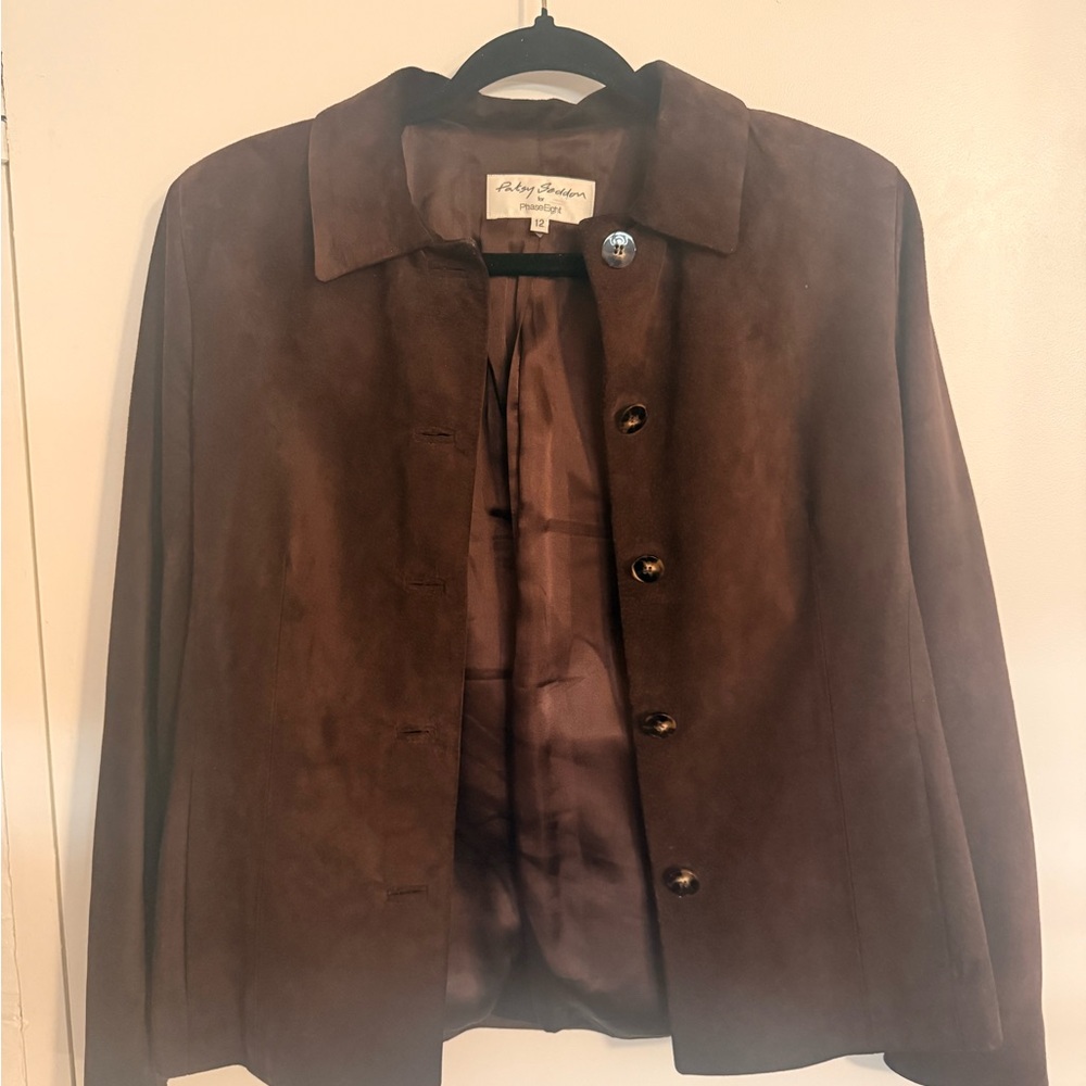 Vintage Chocolate Brown Women's Blazer